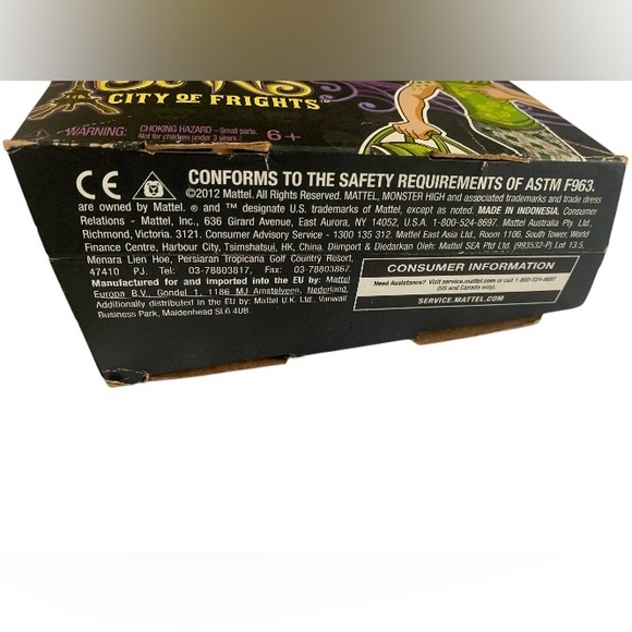 Monster High Deuce Gorgon Scaris City of Frights Doll In Box Mattel Collectible - Picture 5 of 8